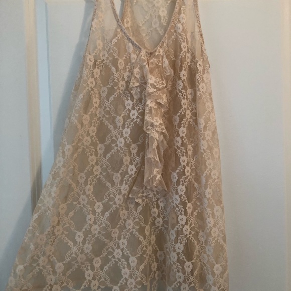 Lace Cream Racerback - Picture 2 of 3